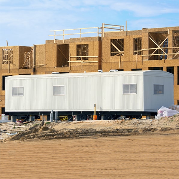 our construction trailers come equipped with secure locking systems to keep your equipment and materials safe